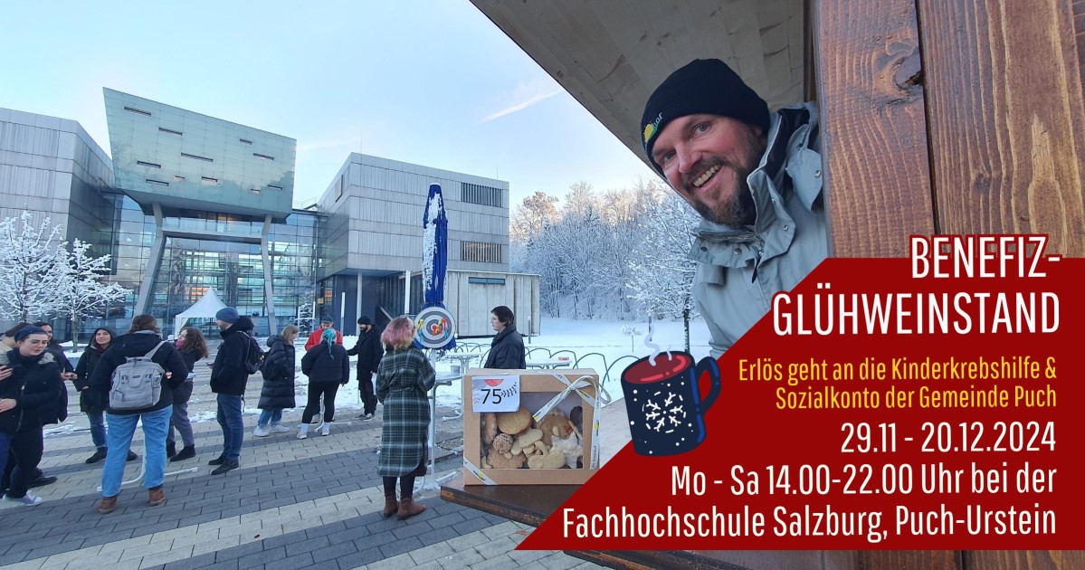 Glühweinstand FH Salzburg Puch Urstein
